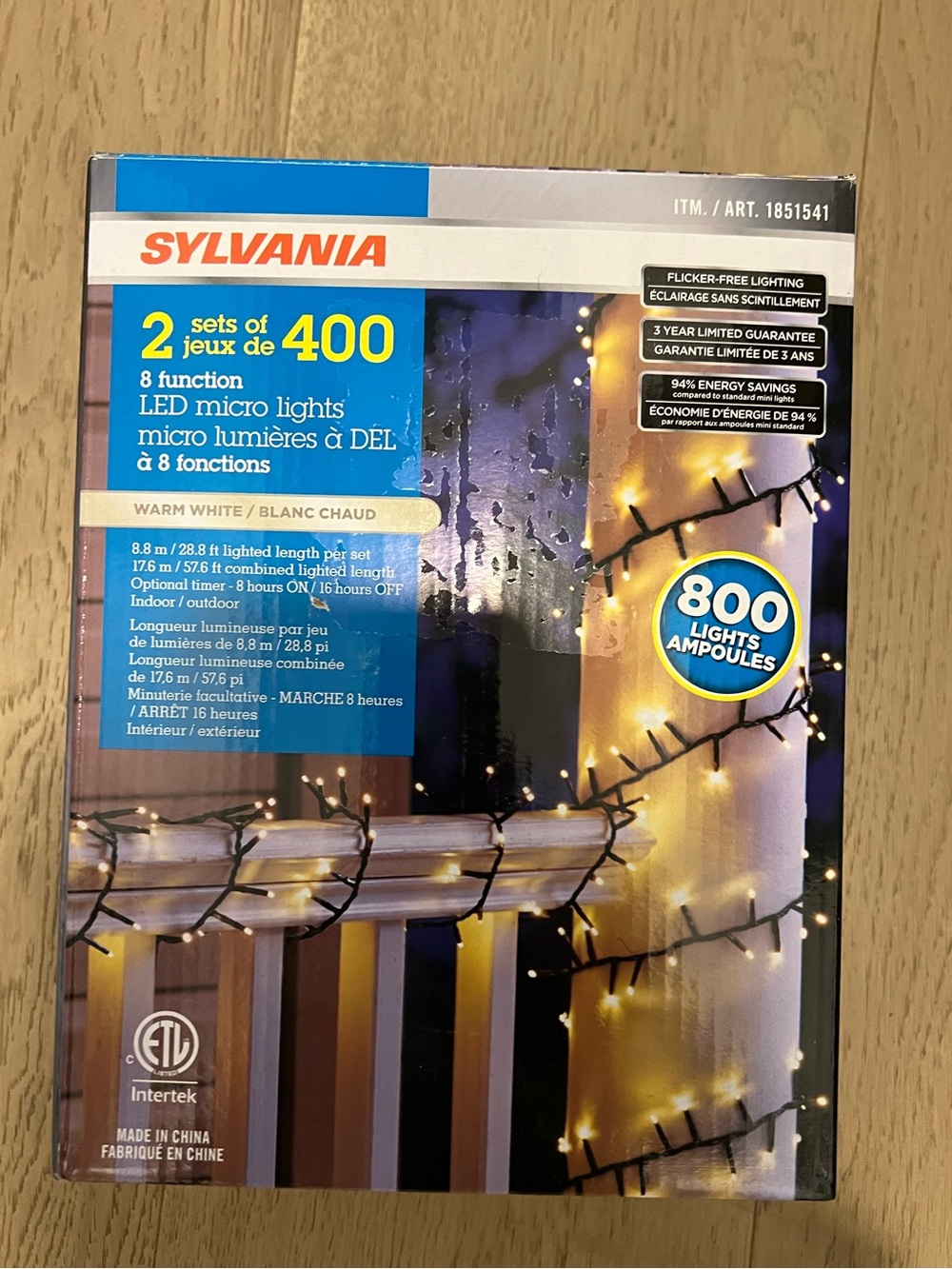 Sylvania 2 Sets of 400 LED Micro Lights
- Warm White